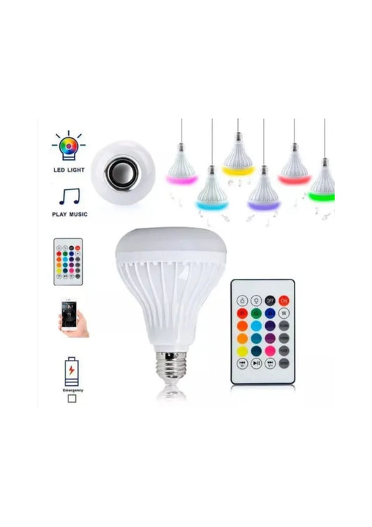 Bombillo Parlante Con Bluetooth Multicolor