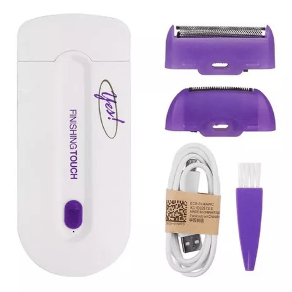 🌸 Depiladora Recargable con Cabezales Intercambiables