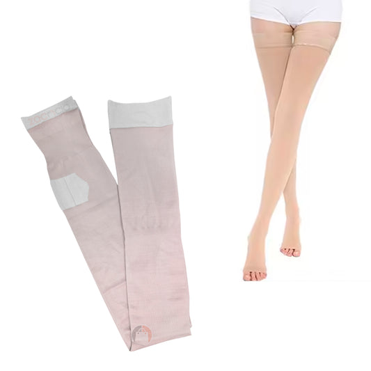 🧦 Medias de Compresión Largas – Nylon + Lycra (75 % / 25 %)