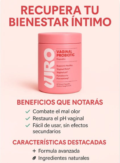 🌸 Probióticos URO – Equilibrio y Bienestar Íntimo Natural
