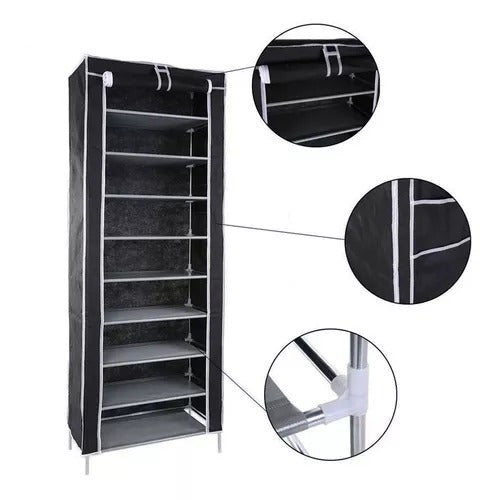 👟 Organizador Zapatero 9 Niveles – Armario Desarmable Multifuncional