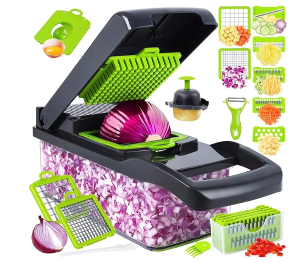 🥕 Cortador de Verduras 14 en 1 – Tu aliado multifuncional en la cocina