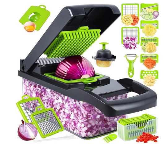 🥕 Cortador de Verduras 14 en 1 – Tu aliado multifuncional en la cocina
