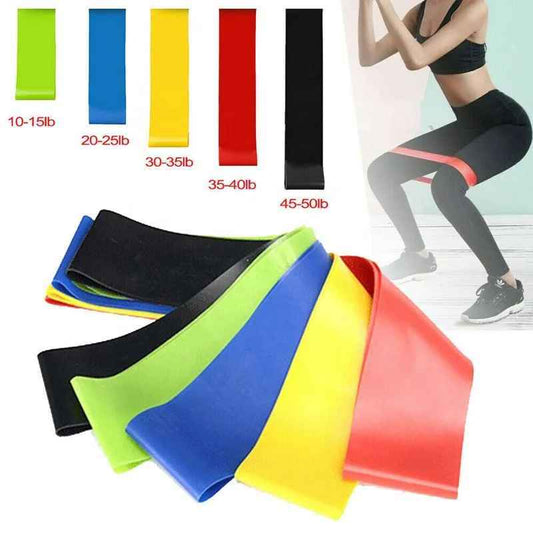 🧘 Set de Bandas Elásticas de Resistencia – 5 Piezas
